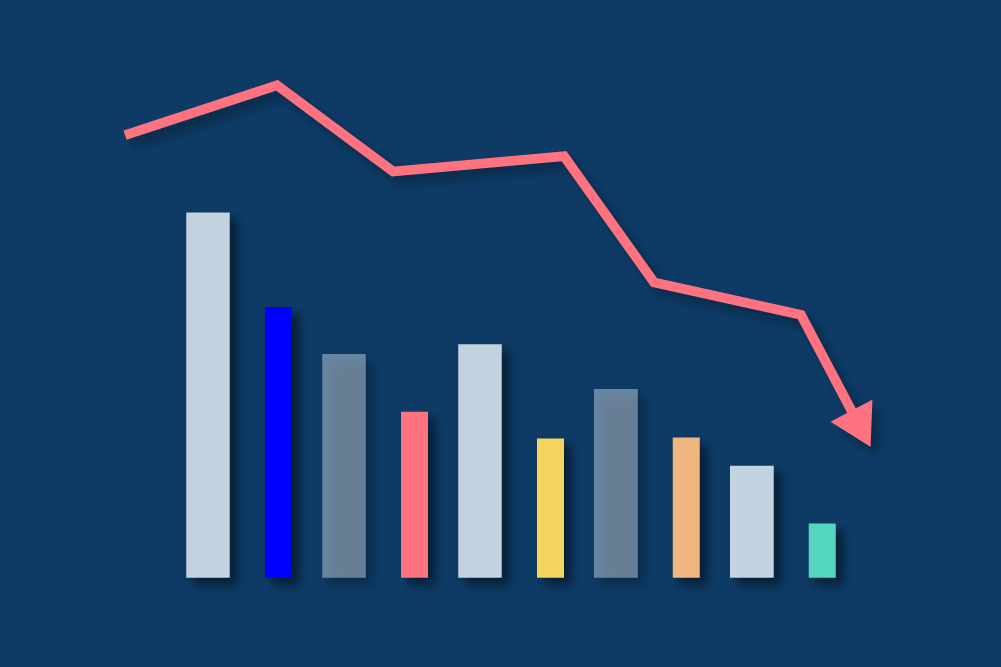 graph declining illustration