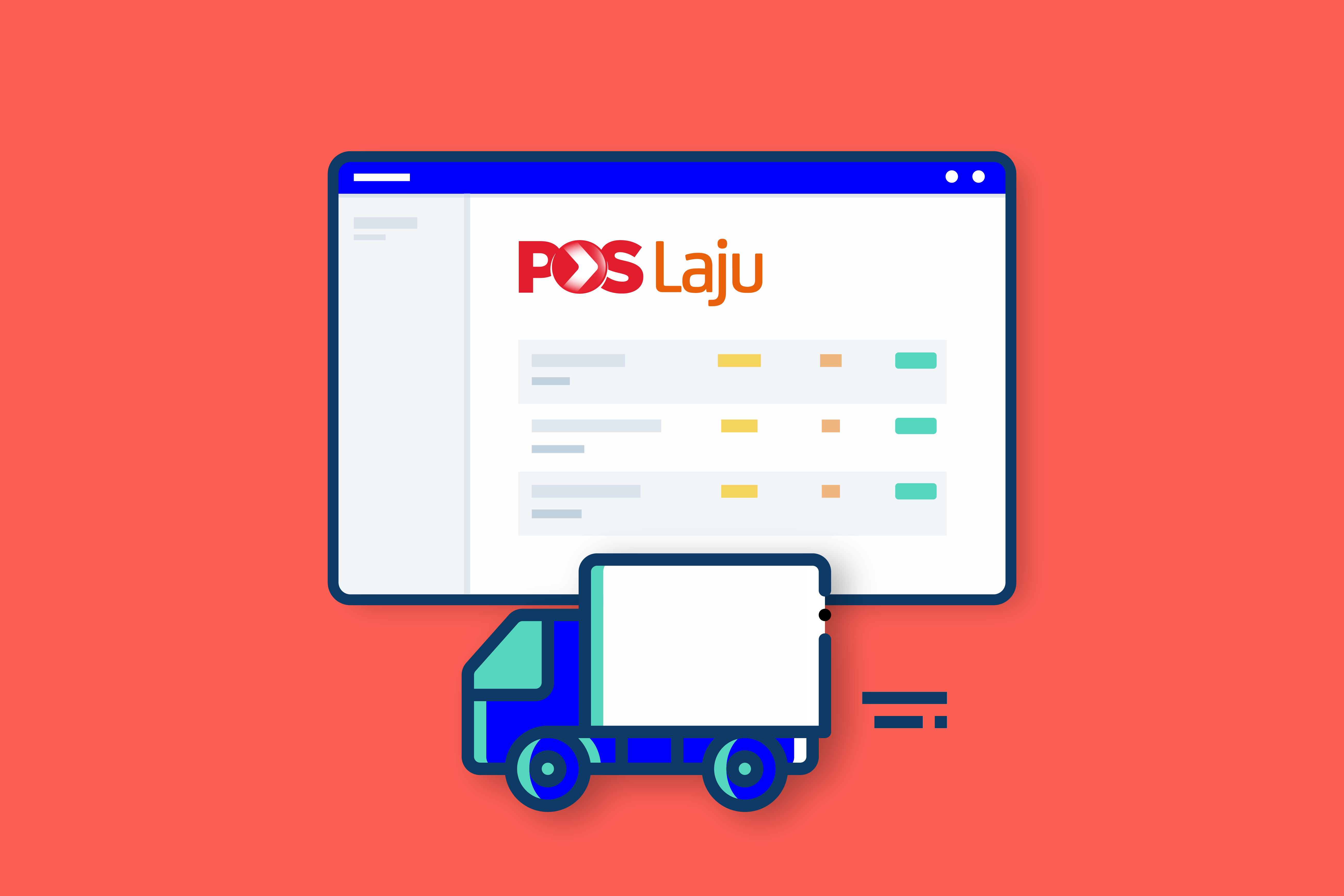 poslaju delivery rates illustration