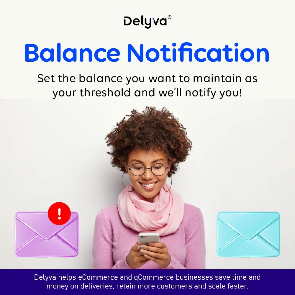 DelyvaNow Credit Balance Notification