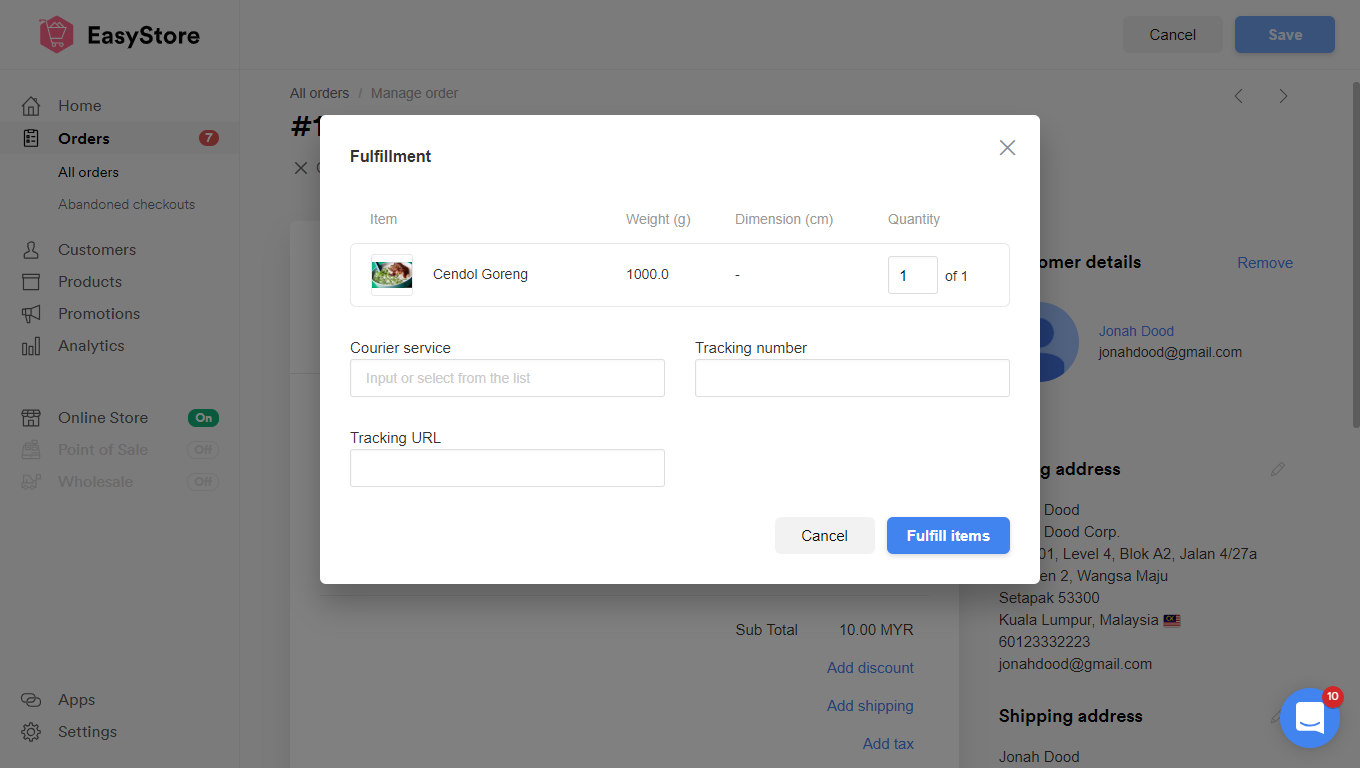 Delyva Integration with Shopify
