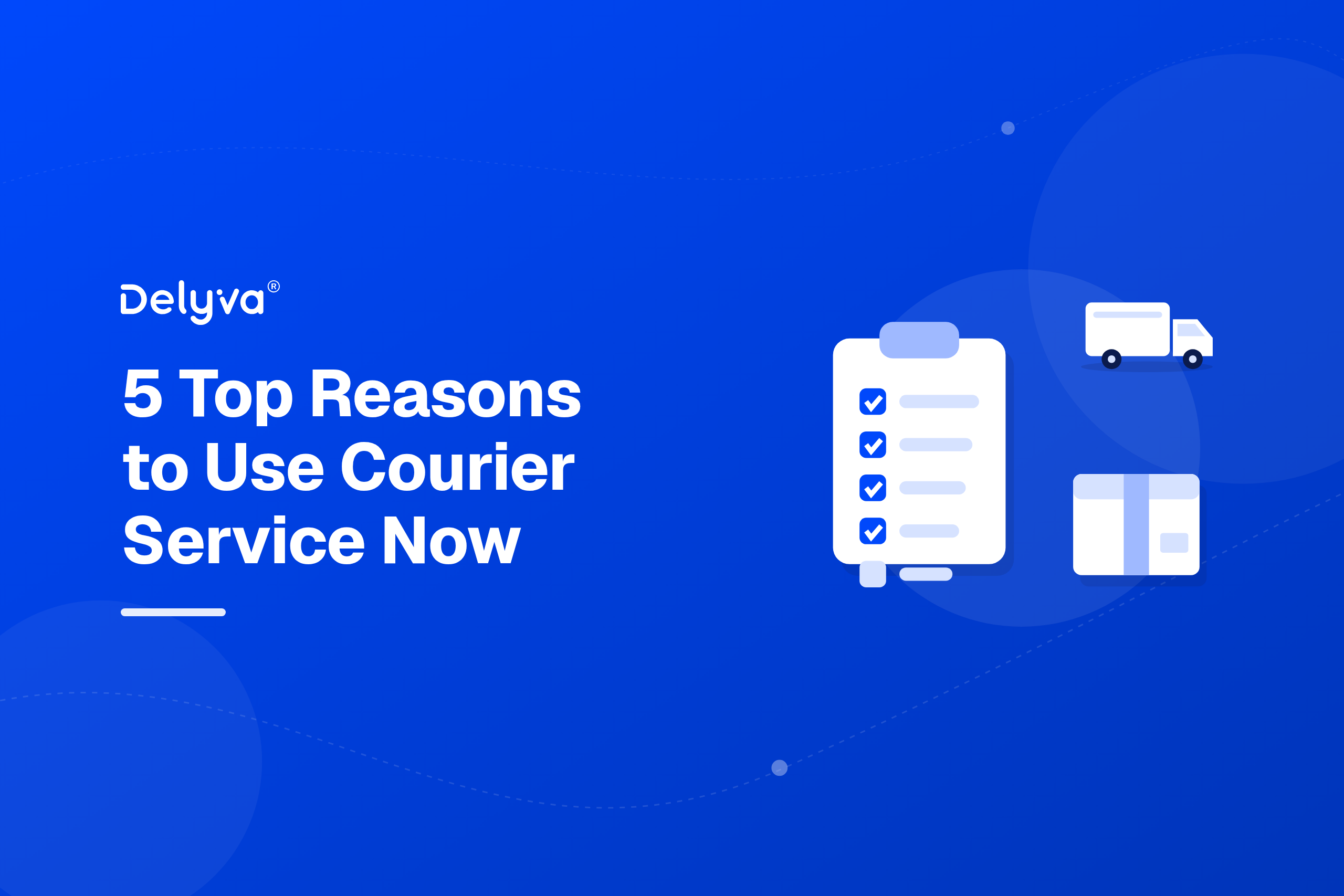 Delyva illustration: reasons courier service