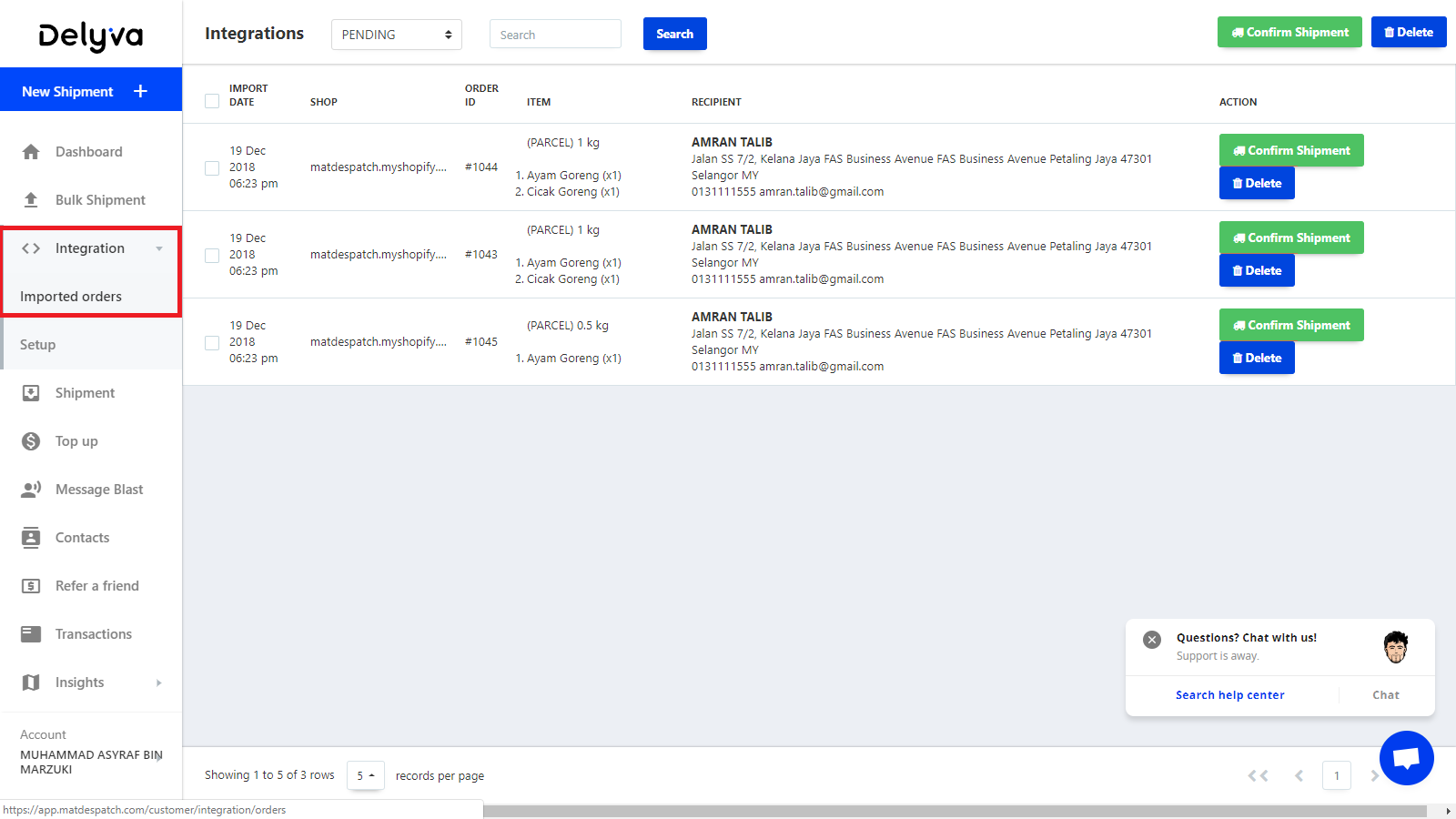 Delyva Integration with Shopify Delyva Integration with Shopify