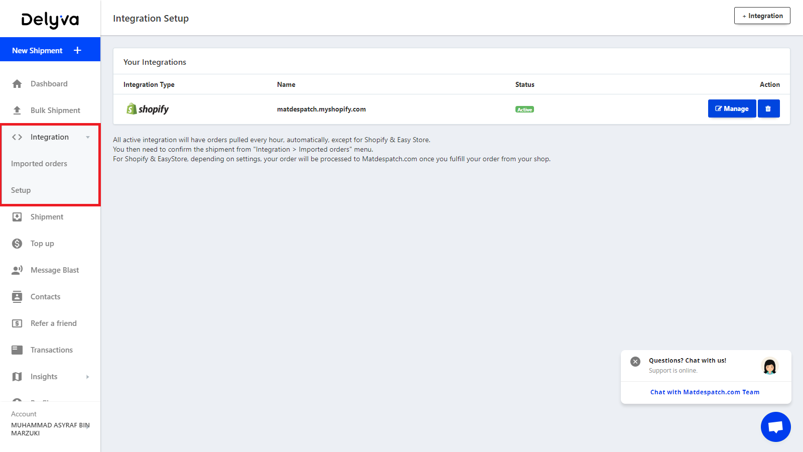Delyva Integration with Shopify Delyva Integration with Shopify