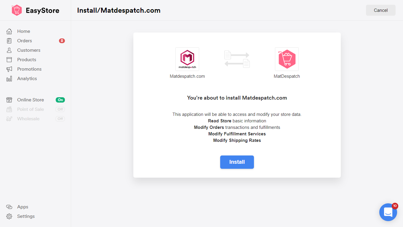 Delyva Integration with Shopify