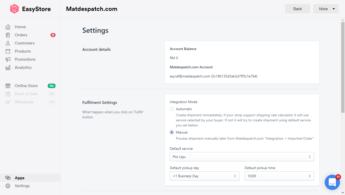 Delyva Integration with Shopify