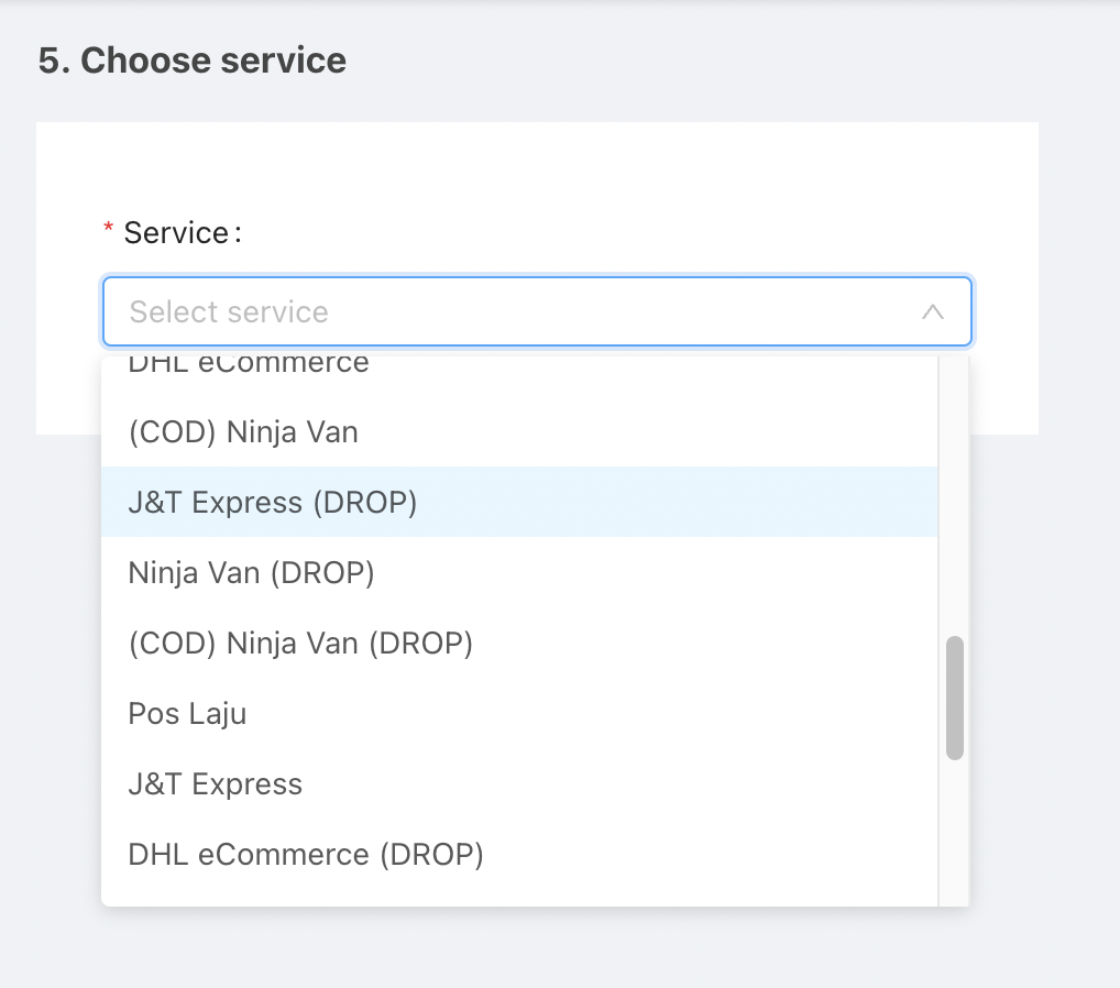 cara pos barang guna j&t express