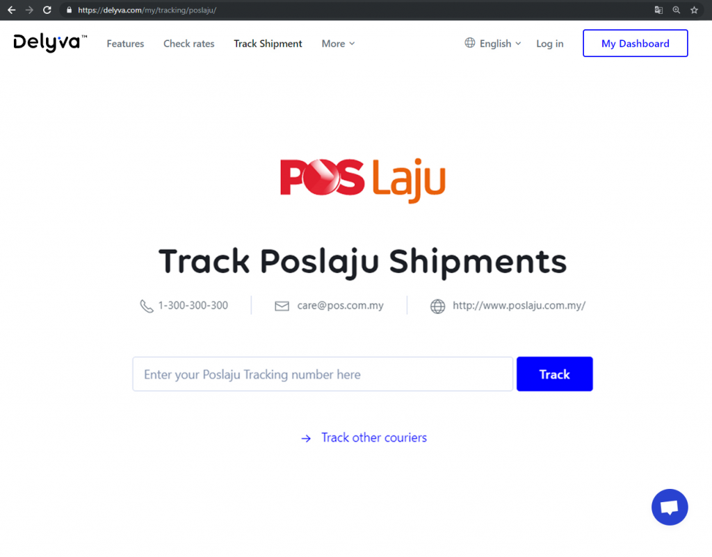 Pos laju track and trace